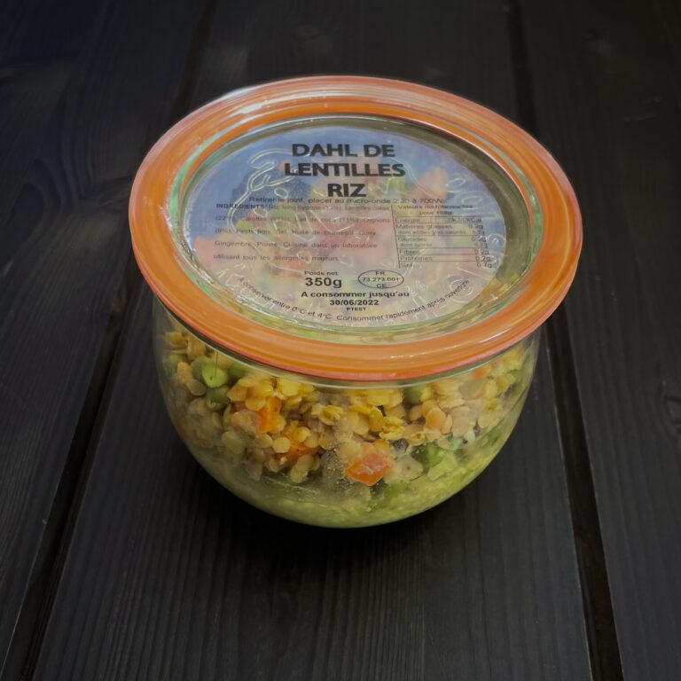 plat cuisiné bocal